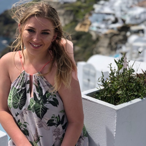 Floral Cage Back Dress - Picture 3 of 7